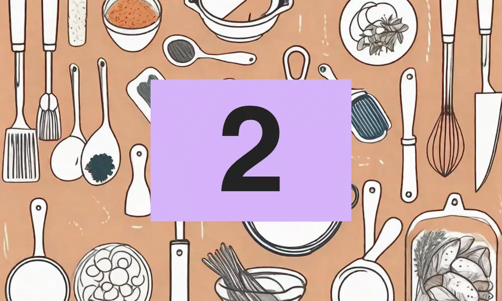 Kochbegriffe - Kochutensilien braun Teil 2