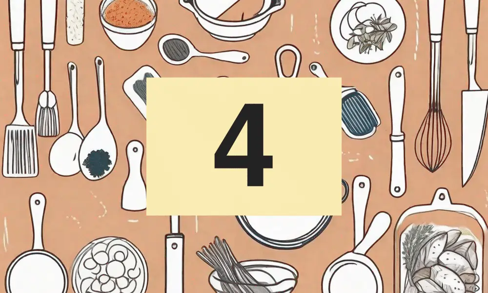 Kochbegriffe - Kochutensilien braun Teil 4